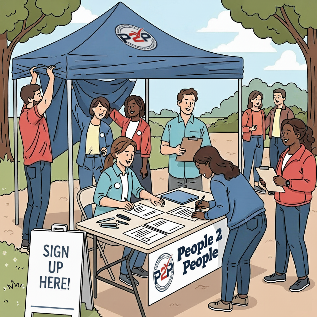 Field team preparing for signature acquisition.