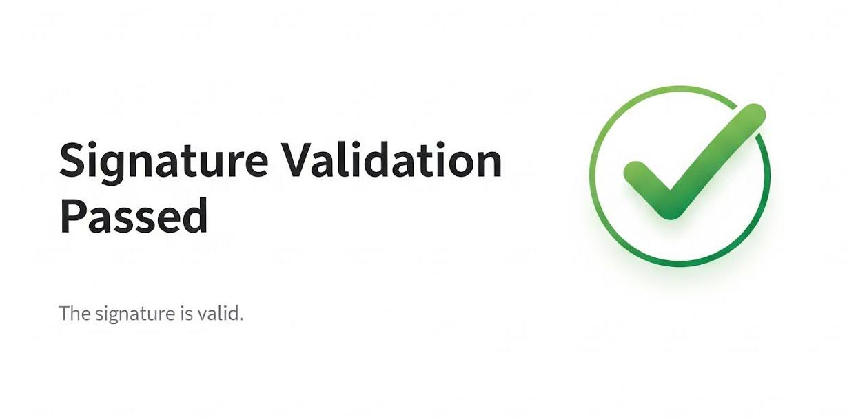 Digital data verification screen showing audit results.