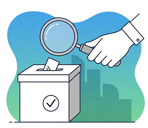 Map showing campaign targets before and successful results after P2P intervention.